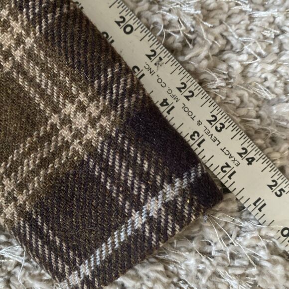 Lands’ End Wool Blazer Vtg Brown Plaid 3-Button Lined Academia Jacket Sz 8 - Picture 13 of 14